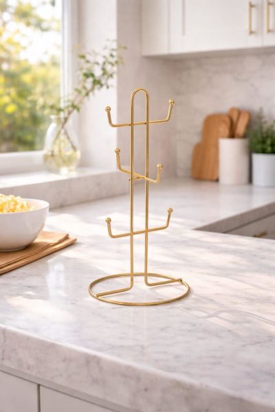 Okyanus Home Gold Kupa ve Fincan Askılığı