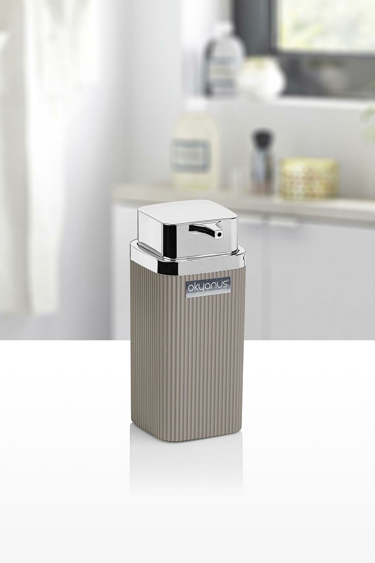 Okyanus Home Stella Kromlu Vizon Sıvı Sabunluk