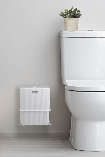 Okyanus Home Beyaz Eko Magic Askılı Kare Mina Çöp Kovası