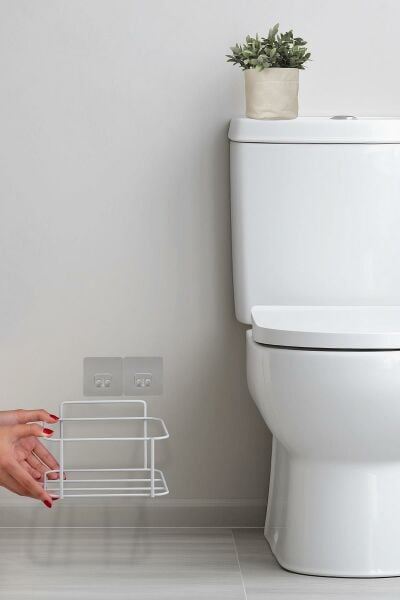 Okyanus Home Beyaz Eko Magic Askılı Kare Mina Çöp Kovası