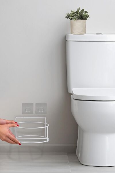 Okyanus Home Beyaz Eko Magic Askılı Yuvarlak Mina Çöp Kovası