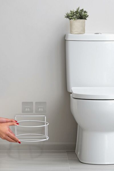 Okyanus Home Beyaz Eko Magic Askılı Yuvarlak Mina Çöp Kovası