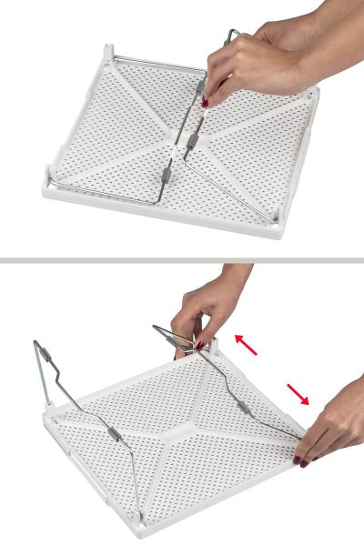 Okyanus Home Metal Ayaklı Tek Katlı Pratik Raf Düzenleyici 28x30