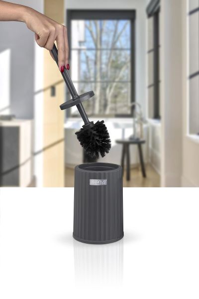 Okyanus Home Coliseum Antrasit WC Fırçalık