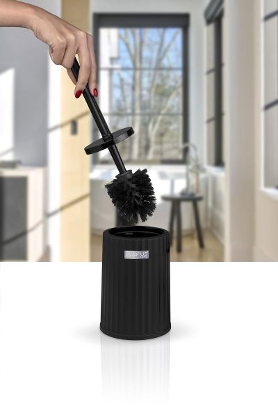 Okyanus Home Coliseum Siyah WC Fırçalık