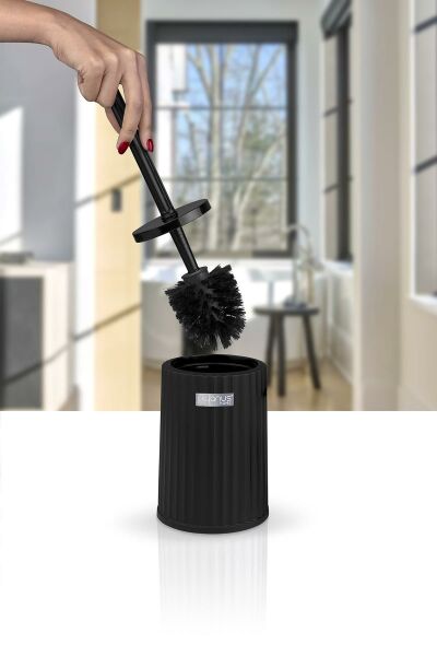 Okyanus Home Coliseum Siyah WC Fırçalık