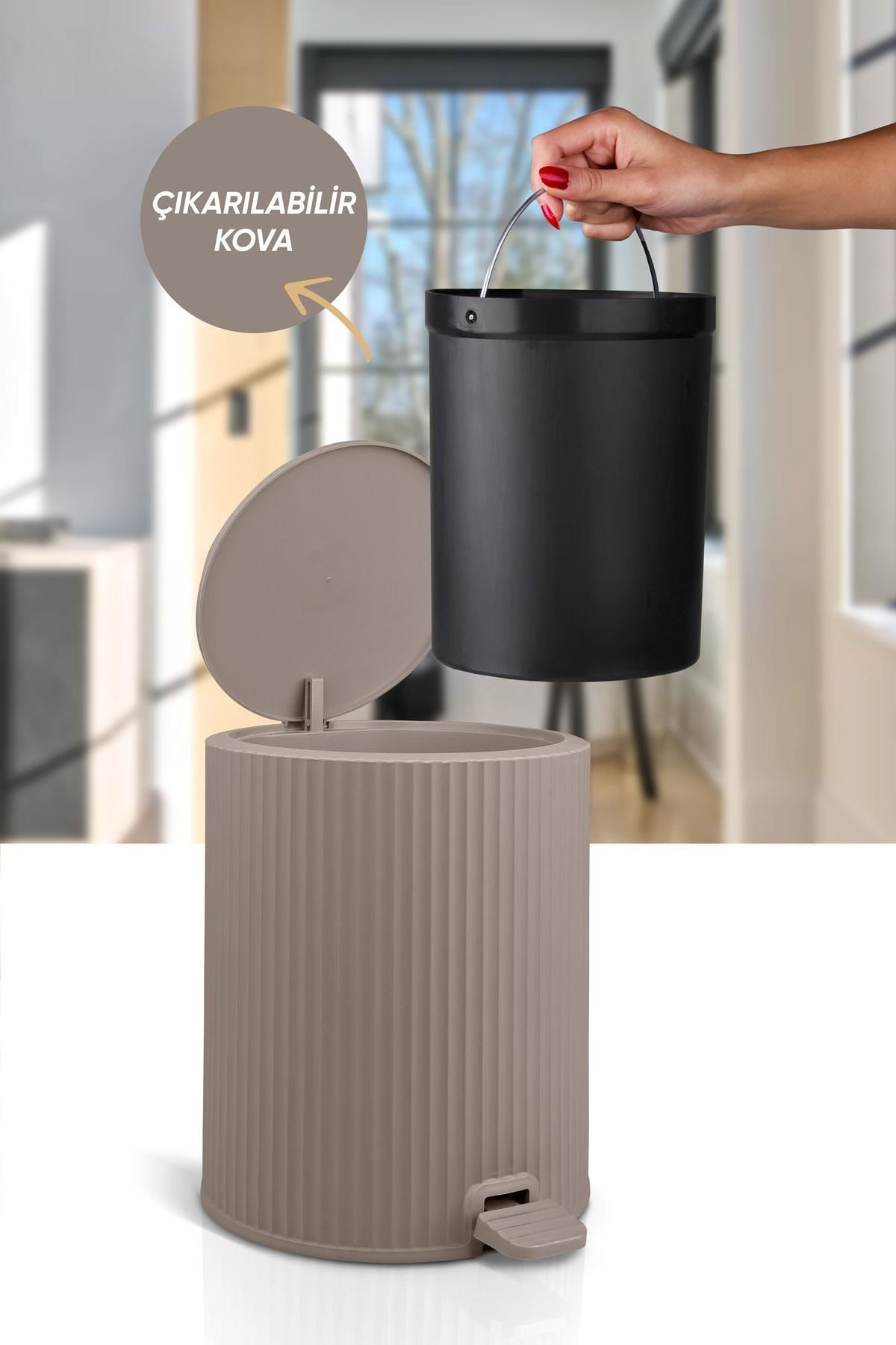 Okyanus Home Coliseum Vizon Pedallı Çöp Kovası