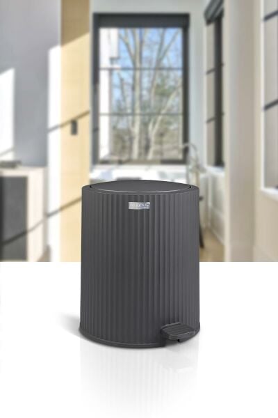 Okyanus Home Coliseum Antrasit Pedallı Çöp Kovası