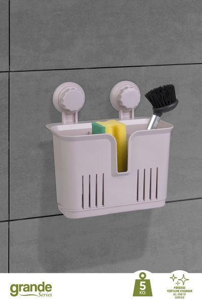Okyanus Home Grande Mutfak ve Banyo Organizeri - 2 Fonksiyonlu - İster yapıştır, ister vidala