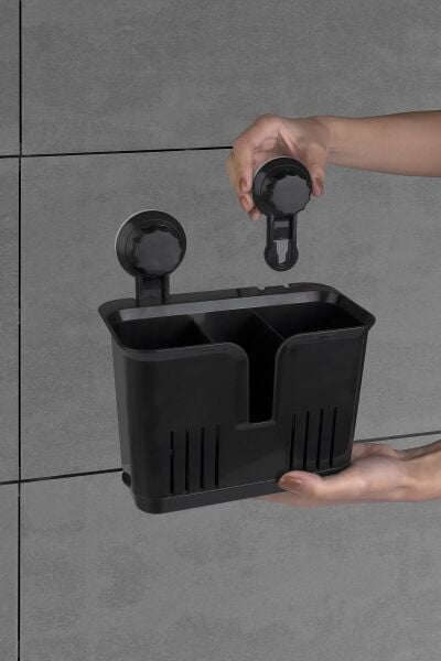 Okyanus Home Grande Mutfak ve Banyo Organizeri - 2 Fonksiyonlu - İster yapıştır, ister vidala