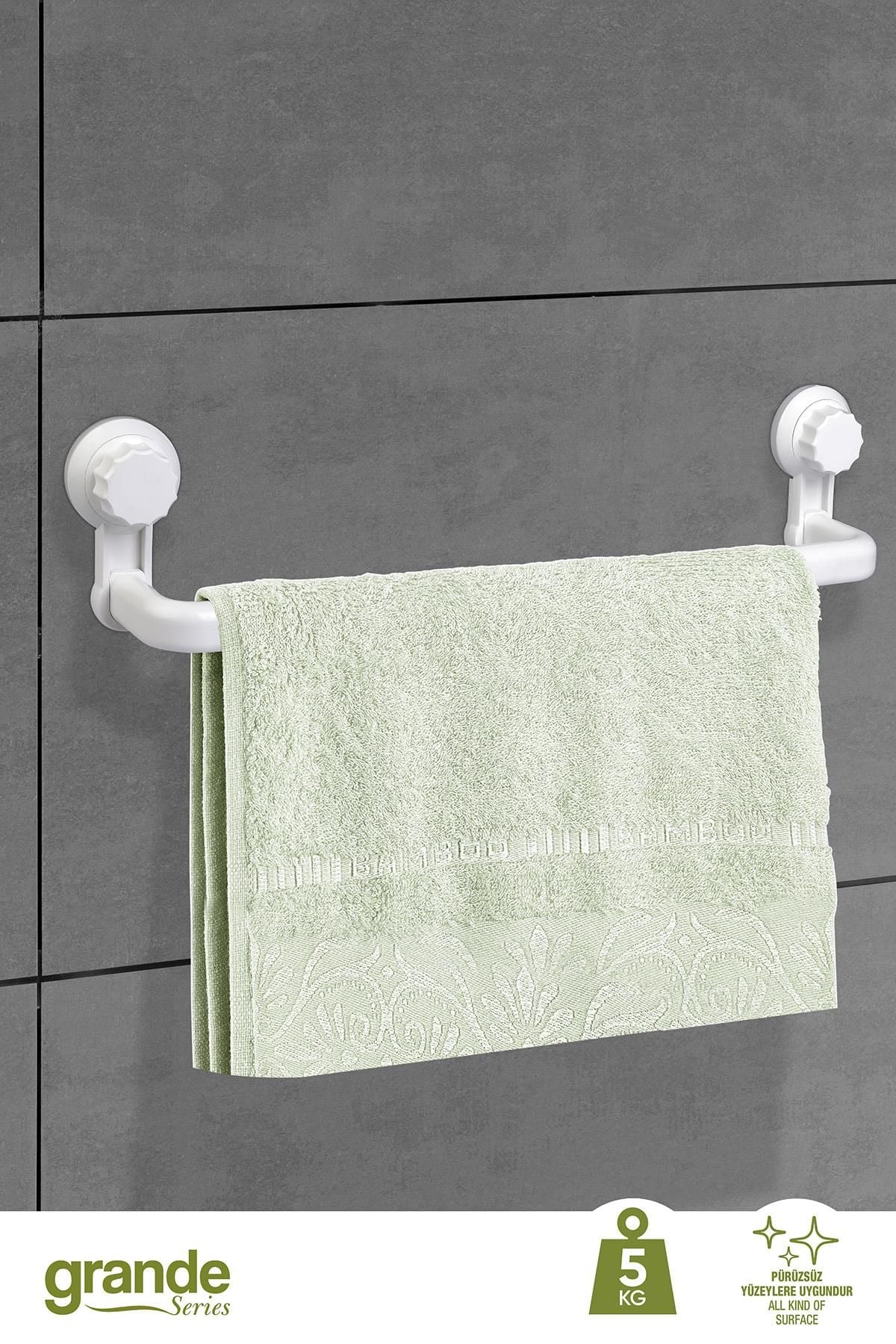 Okyanus Home Grande Beyaz Uzun Havluluk 2 Fonksiyonlu - ister yapıştır, ister vidala