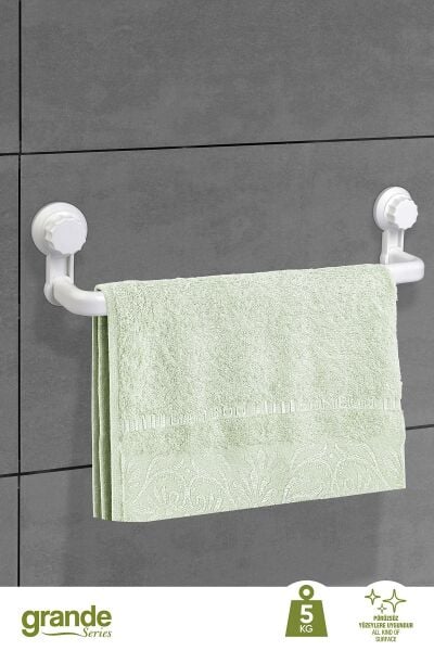 Okyanus Home Grande Beyaz Uzun Havluluk 2 Fonksiyonlu - ister yapıştır, ister vidala