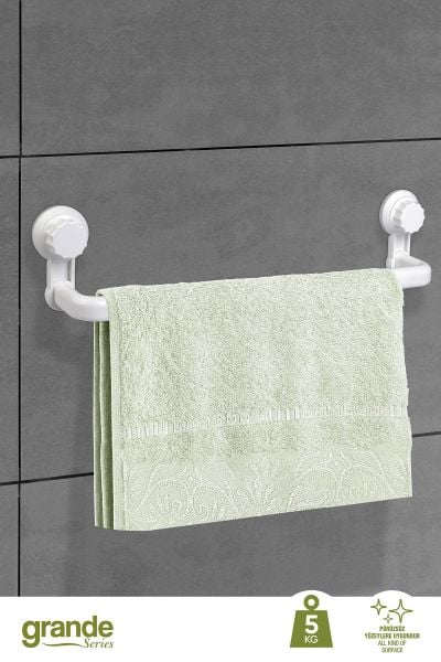 Okyanus Home Grande Beyaz Uzun Havluluk 2 Fonksiyonlu - ister yapıştır, ister vidala