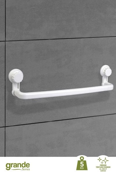 Okyanus Home Grande Beyaz Uzun Havluluk 2 Fonksiyonlu - ister yapıştır, ister vidala