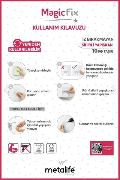Okyanus Home Siyah 2 Fonksiyonlu Duş Rafı