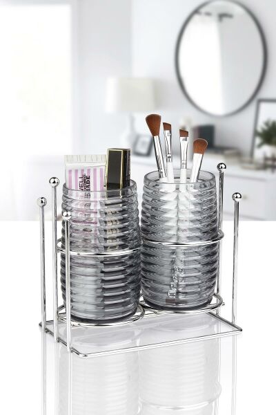 Okyanus Home Krom Standlı Elegans Çok Amaçlı İkili Organizer