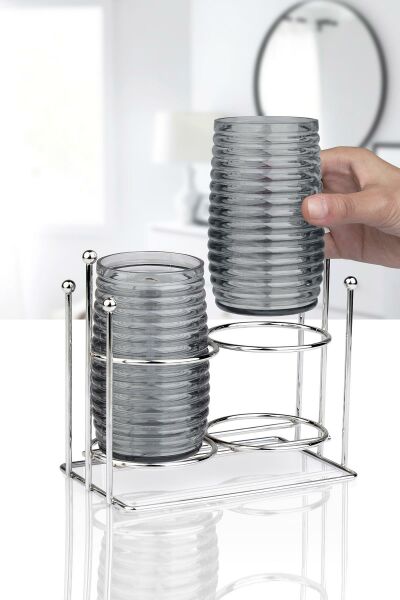 Okyanus Home Krom Standlı Elegans Çok Amaçlı İkili Organizer