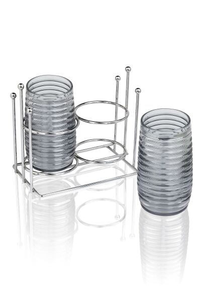 Okyanus Home Krom Standlı Elegans Çok Amaçlı İkili Organizer