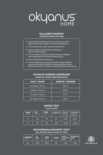 Okyanus Home 2 Litre Paslanmaz Çelik Inox Termos
