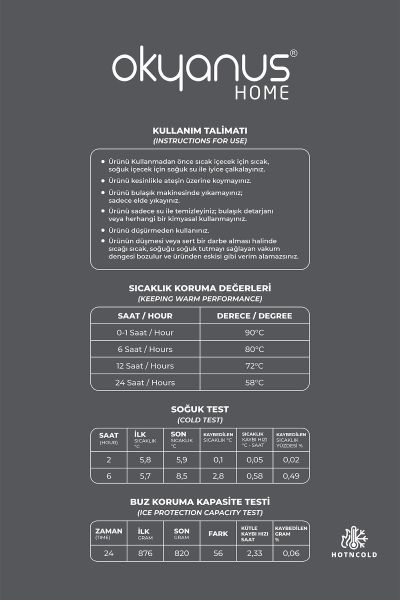 Okyanus Home 2 Litre Paslanmaz Çelik Inox Termos
