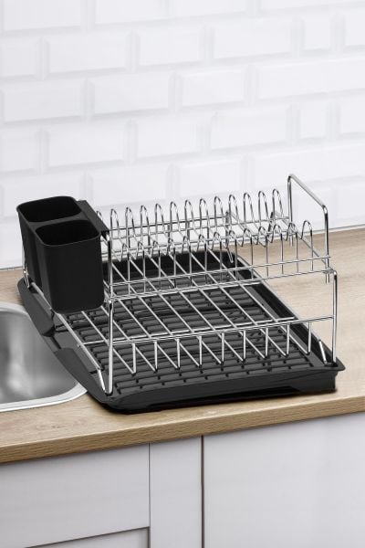 Okyanus Home Krom Stella Çift Katlı Tabaklık - Bulaşıklık