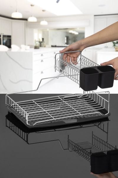 Okyanus Home Krom Stella Çift Katlı Tabaklık - Bulaşıklık