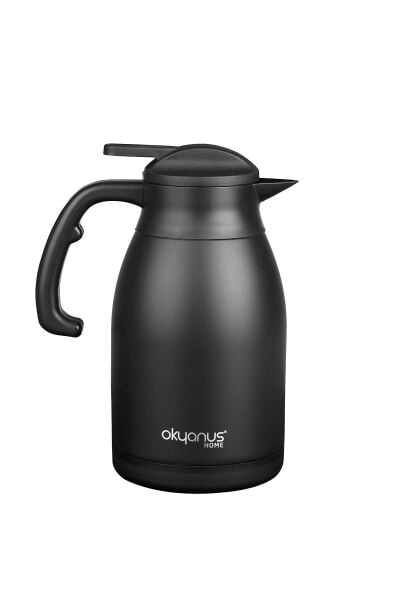 Okyanus Home 2 Litre Paslanmaz Çelik Siyah Termos