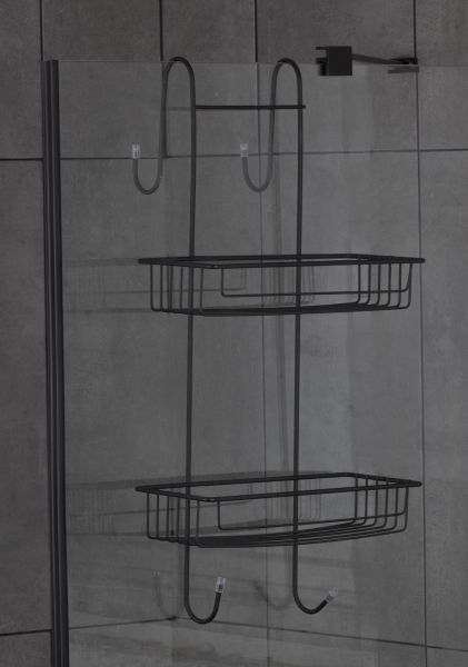 Okyanus Home Siyah Maxi Duşakabin Şampuanlık