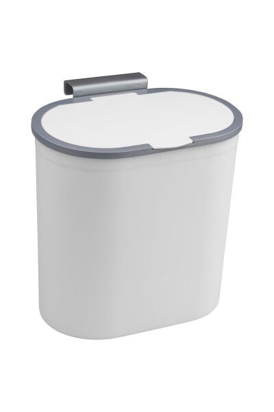 Okyanus Home Nisa Askılı Çöp Kovası Beyaz 7 Lt