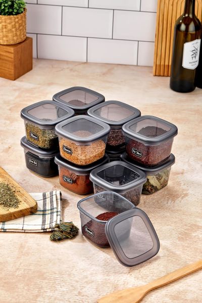 Okyanus Home 12 Adet Etiketli Saklama Kabı 0.55ml