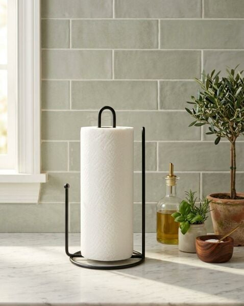 Okyanus Home Siyah Tezgah Üstü Kağıt Havluluk