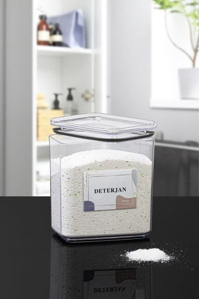 Okyanus Home Deterjan Vakumlu Dikdörtgen 2.1 lt Saklama Kabı