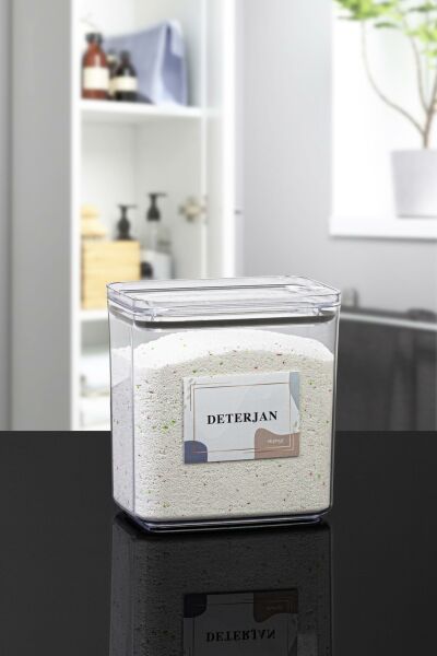 Okyanus Home Deterjan Vakumlu Dikdörtgen 2.1 lt Saklama Kabı