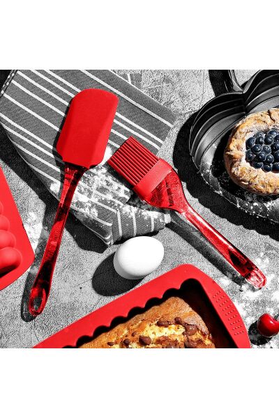 Okyanus Home Silikon Spatula ve Silikon Fırça 2'li Set