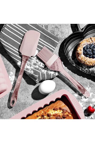 Okyanus Home Silikon Spatula ve Silikon Fırça 2'li Set