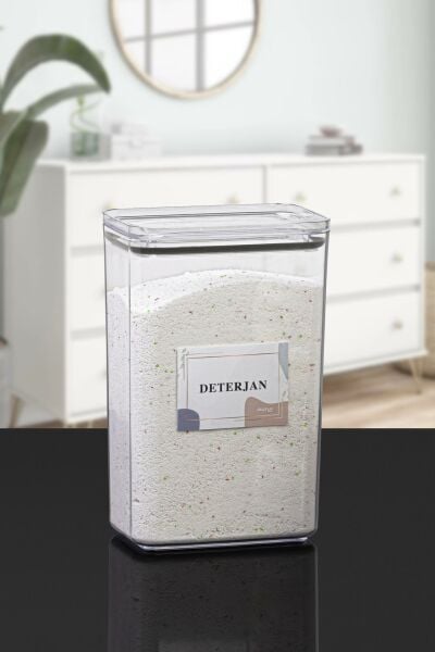 Okyanus Home Deterjan Vakumlu Dikdörtgen 3.1 lt Saklama Kabı