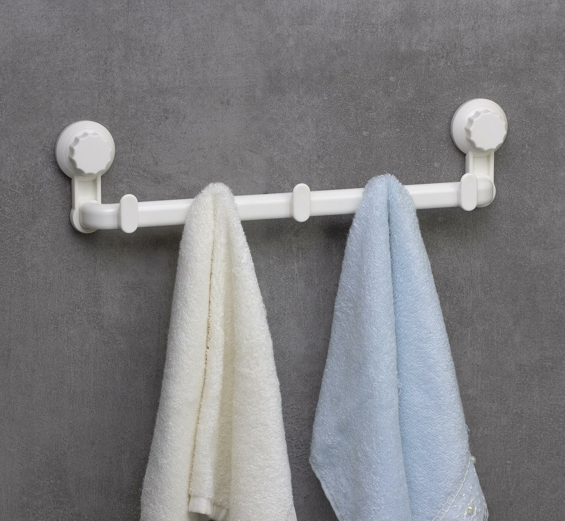 Okyanus Home Grande Beşli Askı 3 Fonksiyonlu - ister vakumla, ister yapıştır, ister vidala