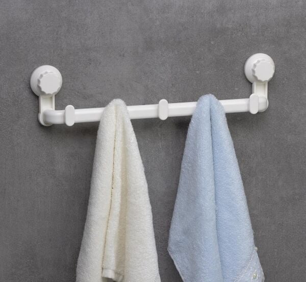 Okyanus Home Grande Beşli Askı 3 Fonksiyonlu - ister vakumla, ister yapıştır, ister vidala