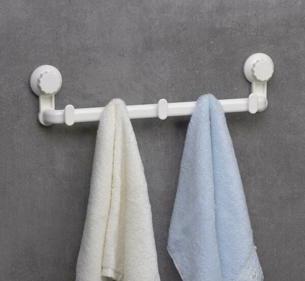 Okyanus Home Grande Beşli Askı 3 Fonksiyonlu - ister vakumla, ister yapıştır, ister vidala