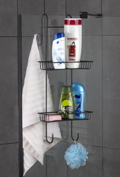 Okyanus Home Siyah Duşakabin Şampuanlık