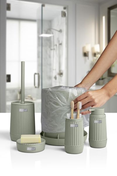 Okyanus Home Nida Yeşil 5'li Banyo Seti