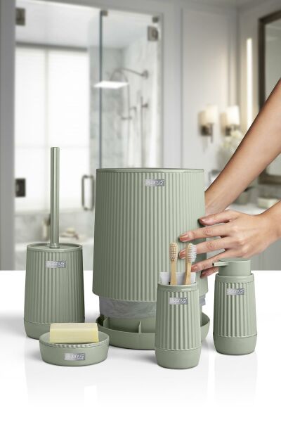 Okyanus Home Nida Yeşil 5'li Banyo Seti