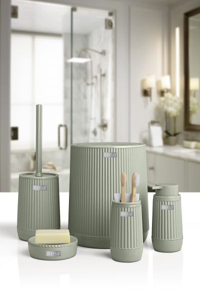 Okyanus Home Nida Yeşil 5'li Banyo Seti