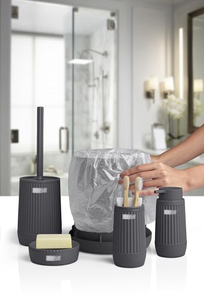 Okyanus Home Nida Antrasit 5'li Banyo Seti