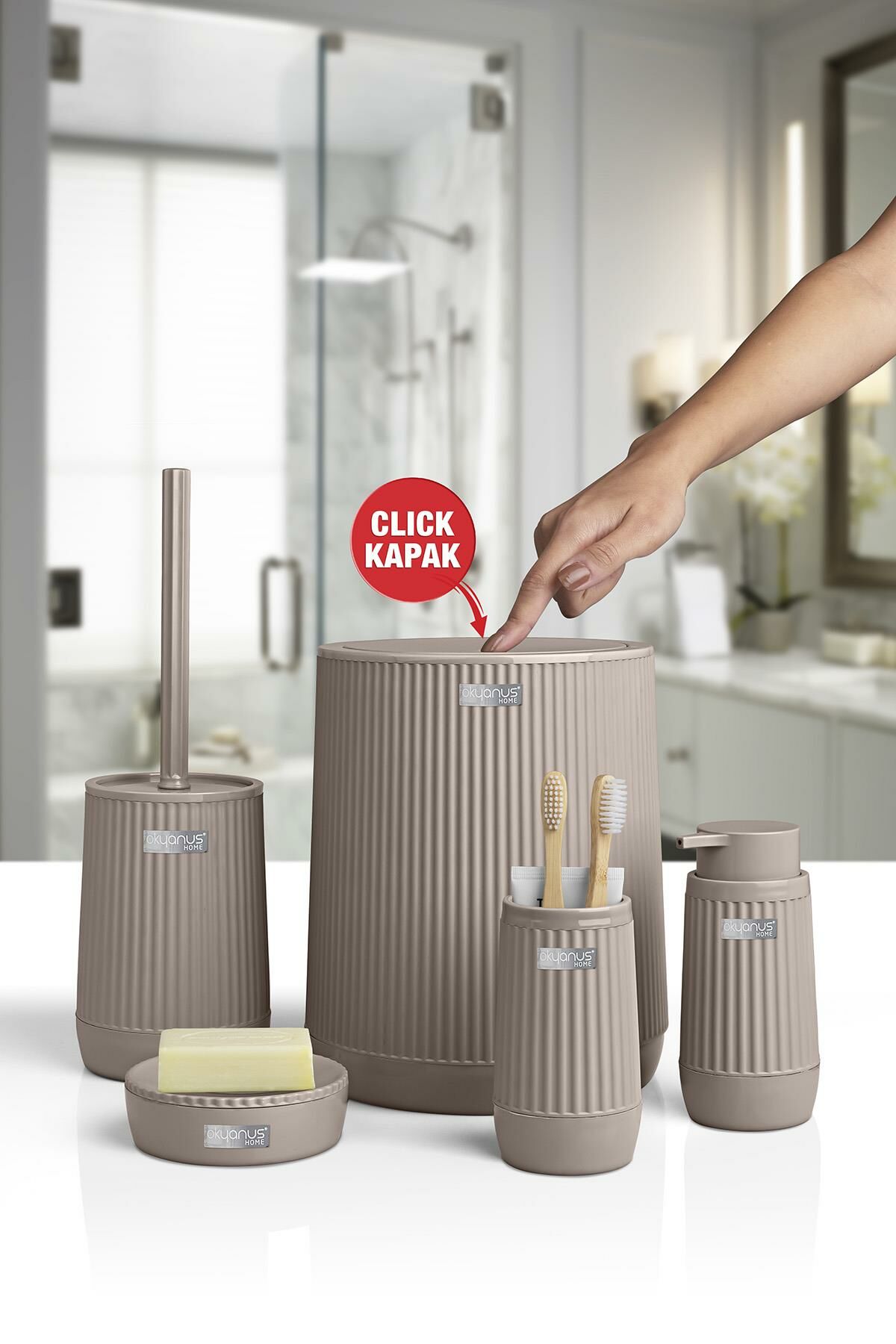 Okyanus Home Nida Vizon 5'li Banyo Seti