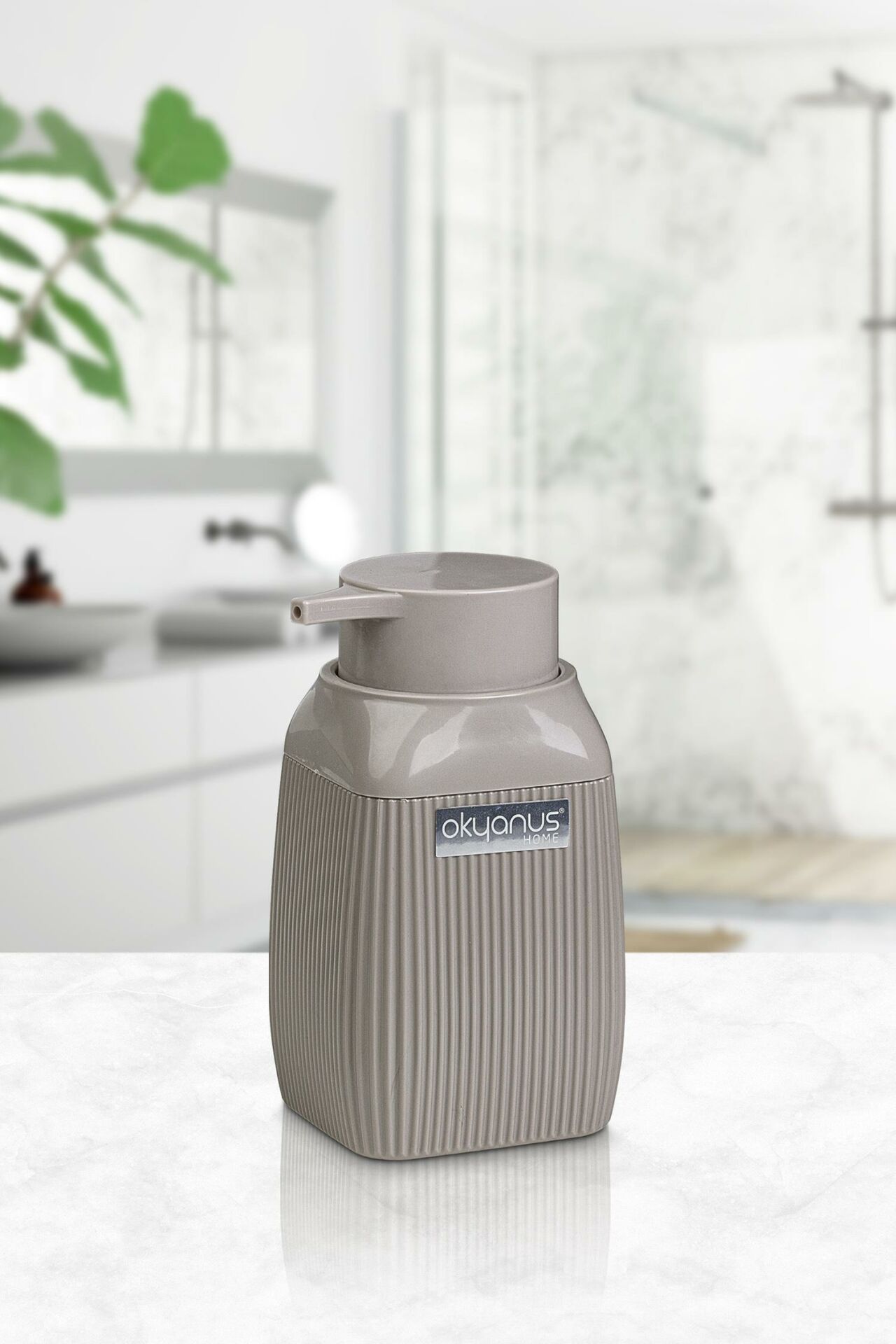 Okyanus Home Vizon Kare Çizgili Sıvı Sabunluk