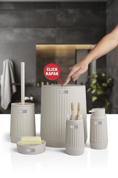 Okyanus Home Nida Bej 5'li Banyo Seti