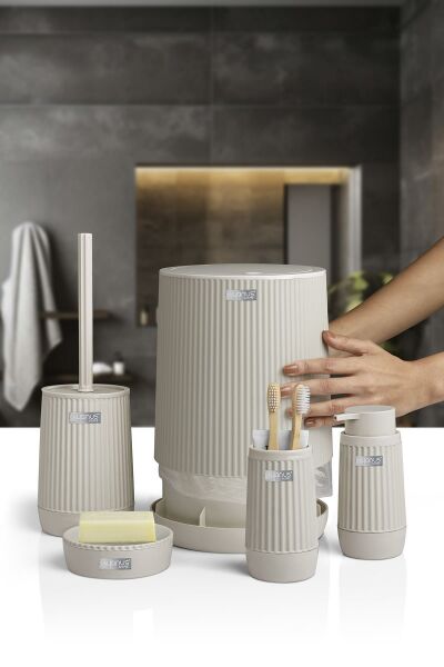 Okyanus Home Nida Bej 5'li Banyo Seti