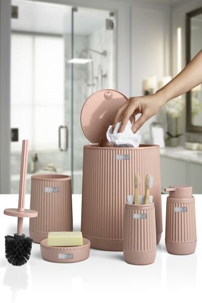 Okyanus Home Nida Pudra 5'li Banyo Seti
