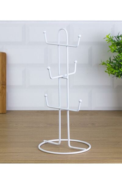 Okyanus Home Beyaz Kupa ve Fincan Askılığı